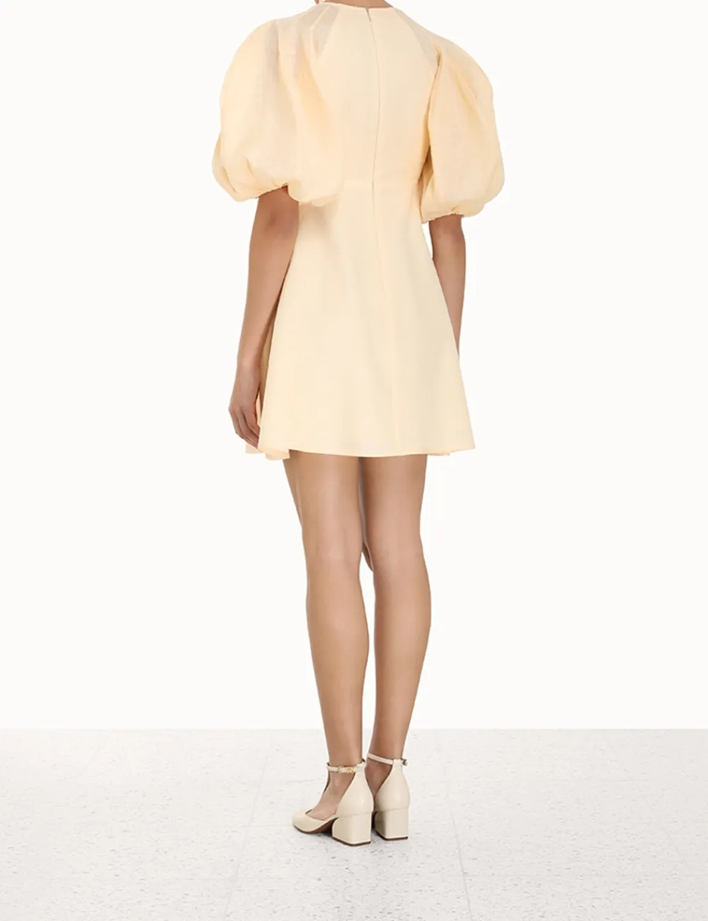 ZIMMERMANN Luminosity<Tie Neck Mini Dress