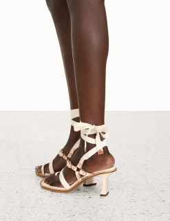 ZIMMERMANN Heeled Sandals<Toe Thong Bow Sandal 65