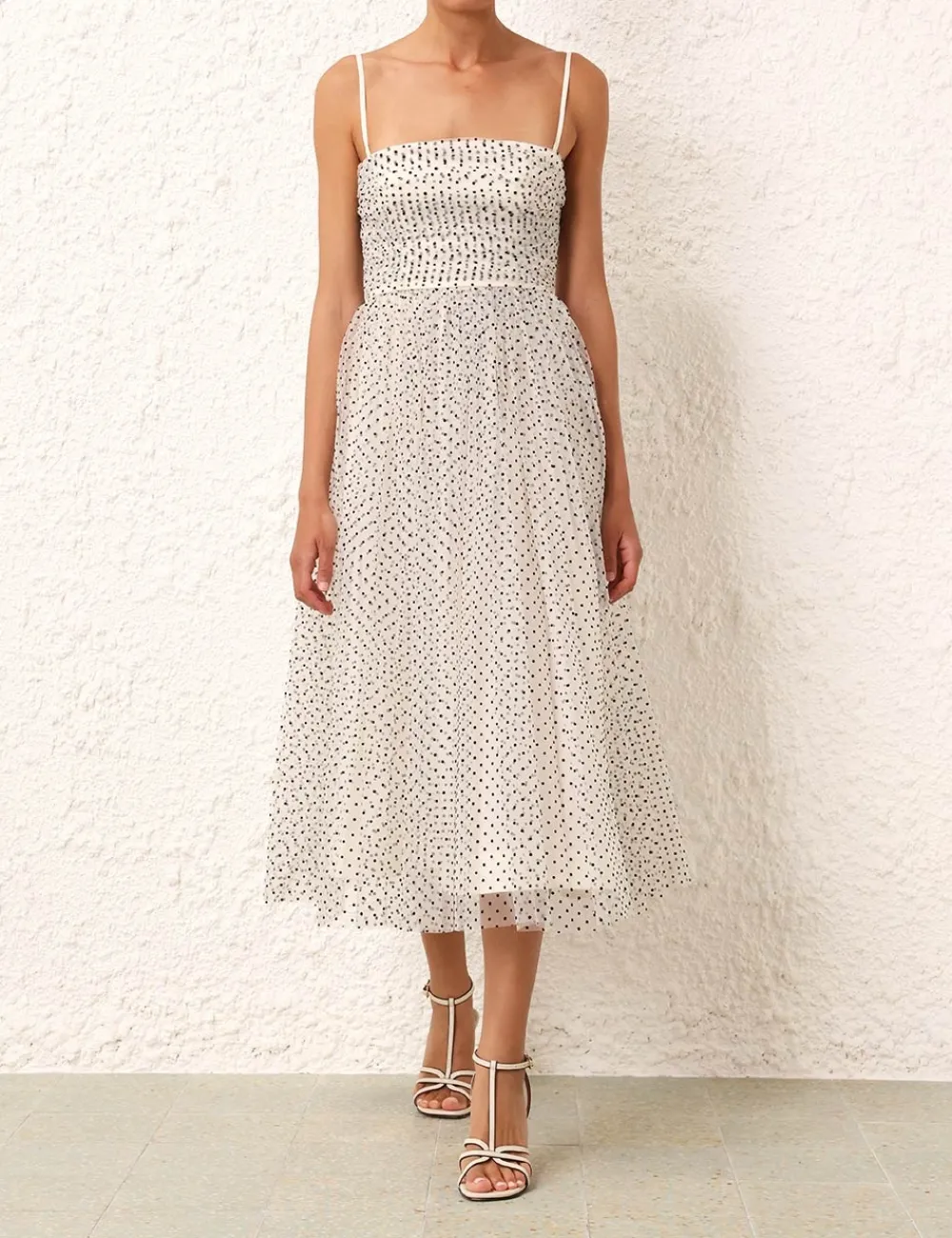 ZIMMERMANN Dresses<Tulle Midi Dress