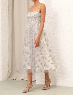 ZIMMERMANN Dresses<Tulle Midi Dress