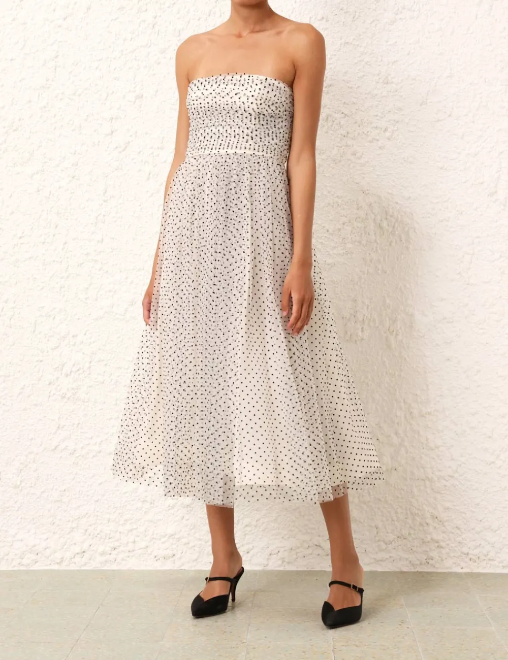 ZIMMERMANN Dresses<Tulle Midi Dress