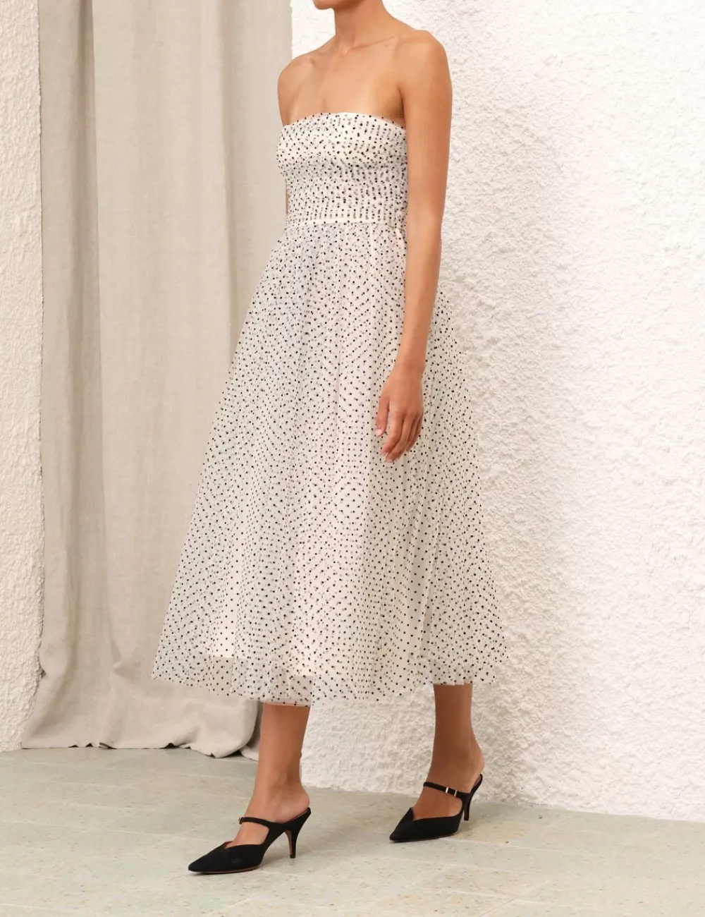 ZIMMERMANN Dresses<Tulle Midi Dress