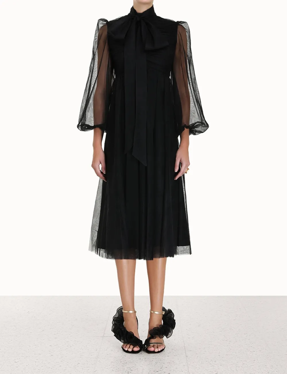 ZIMMERMANN Clothing<Tulle Midi Dress