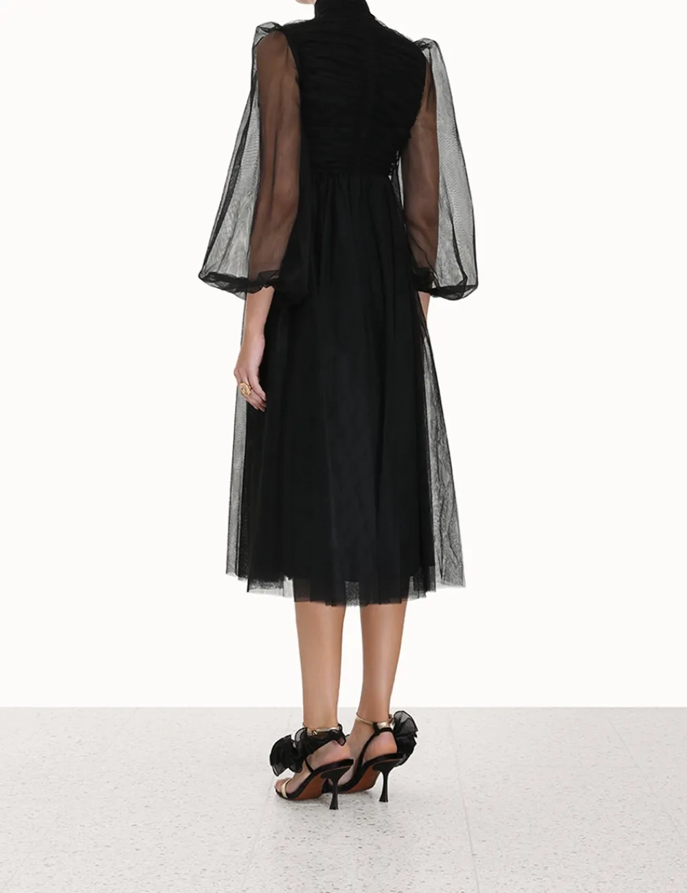 ZIMMERMANN Dresses<Tulle Midi Dress