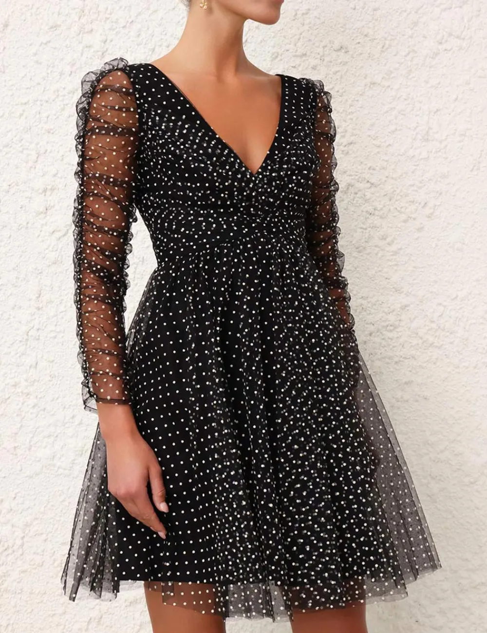 ZIMMERMANN Clothing<Tulle Mini Dress