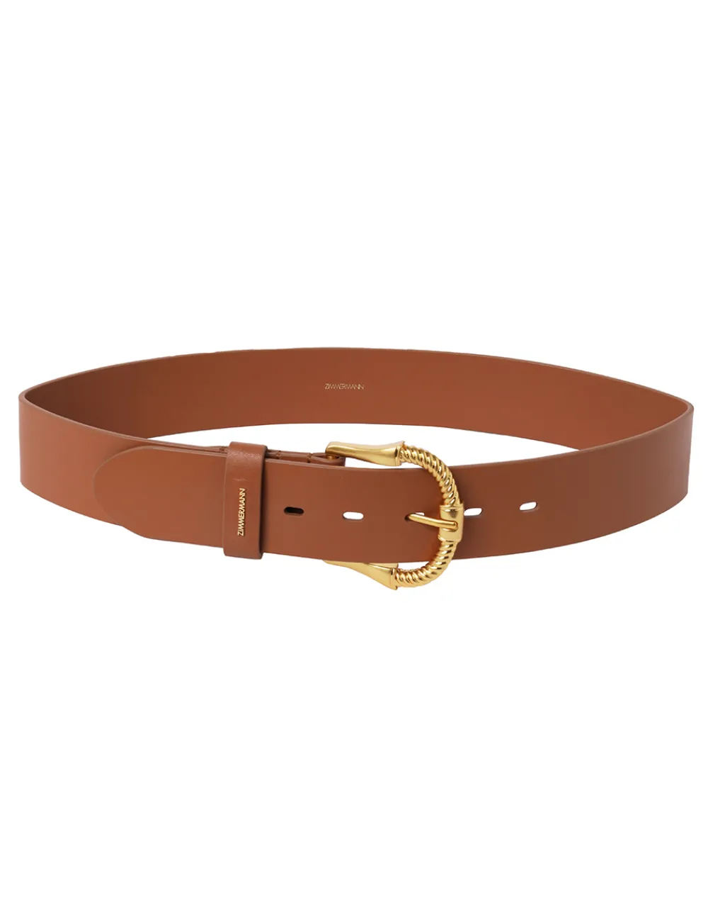 ZIMMERMANN Belts<Twisted Buckle Leather Belt 40