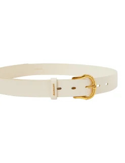 ZIMMERMANN Belts<Twisted Buckle Leather Belt 30