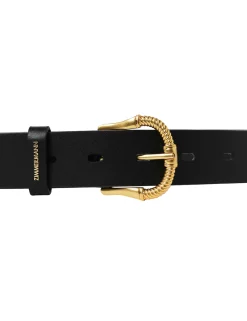 ZIMMERMANN Accessories<Twisted Buckle Leather Belt 30