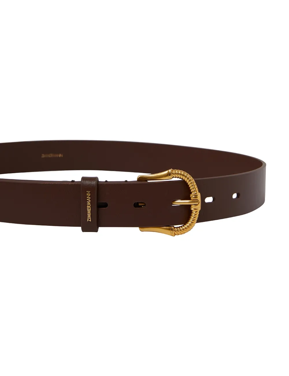 ZIMMERMANN Belts<Twisted Buckle Leather Belt 30