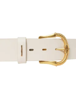 ZIMMERMANN Belts<Twisted Buckle Leather Belt 40