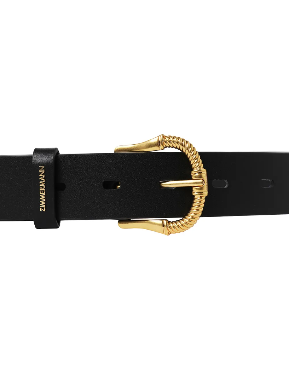 ZIMMERMANN Belts<Twisted Buckle Leather Belt 30