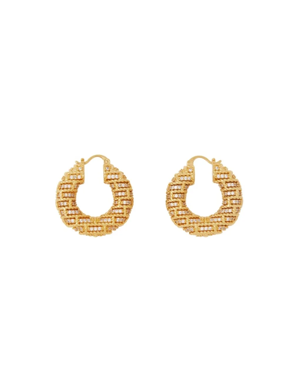 ZIMMERMANN Accessories<Twisted Rope Pave Hoops