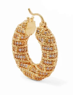 ZIMMERMANN Accessories<Twisted Rope Pave Hoops