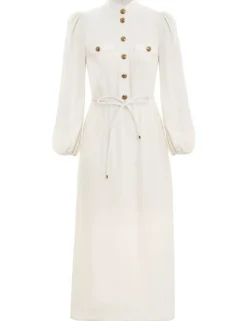 ZIMMERMANN Dresses<Utility Midi Dress