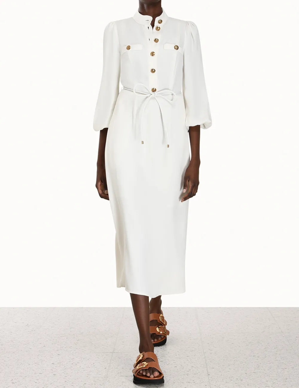 ZIMMERMANN Dresses<Utility Midi Dress