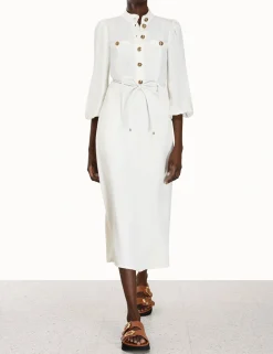 ZIMMERMANN Clothing<Utility Midi Dress