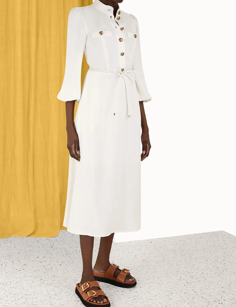ZIMMERMANN Clothing<Utility Midi Dress