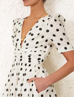 ZIMMERMANN Dresses<V Neck Midi Dress