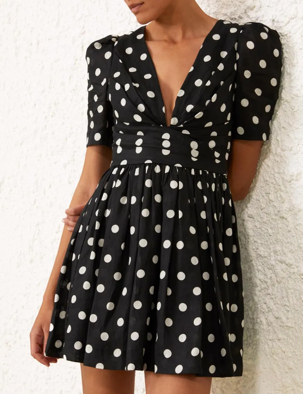 ZIMMERMANN Dresses<V Neck Mini Dress