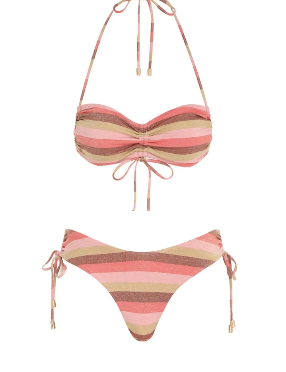 ZIMMERMANN Bikinis<Vacay Lurex Ruched Side Bikini