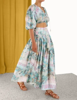 ZIMMERMANN Tops<Vacay Puff Sleeve Crop Top