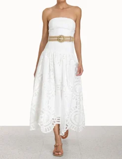 ZIMMERMANN Clothing<Vacay Strapless Midi Dress