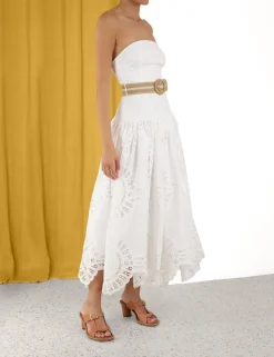 ZIMMERMANN Clothing<Vacay Strapless Midi Dress