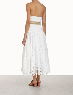 ZIMMERMANN Clothing<Vacay Strapless Midi Dress